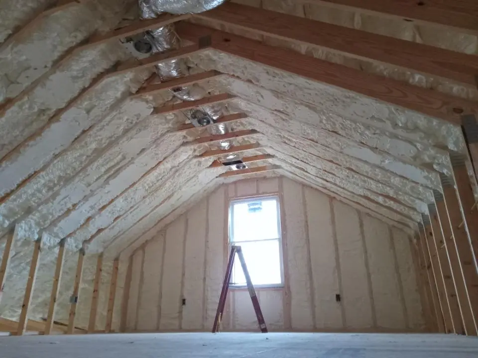 Spray foam roofing application for Crawl Space Insulation project in Cave Springs
